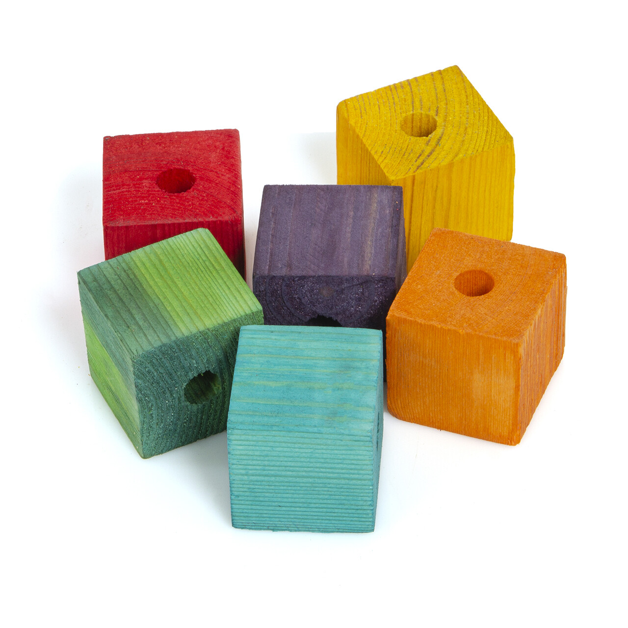 DIY - XL houten blokken gekleurd