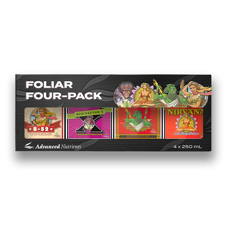 Advanced Nutrients Foliar Four Pack Pack BUD IGNITOR + FACTOR X + B52 + NIRVANA