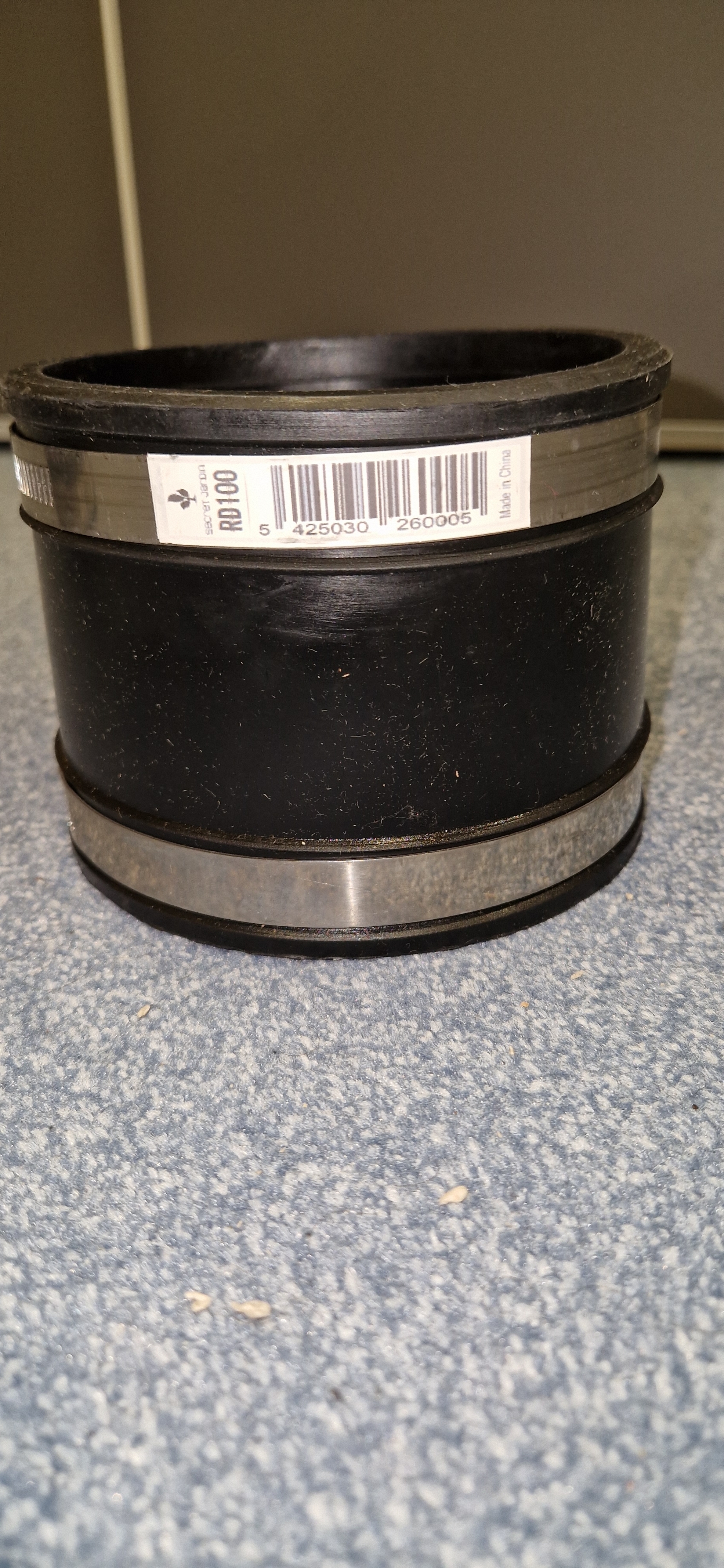 Secret Jardin Rubber Duct Verbinder, 125mm