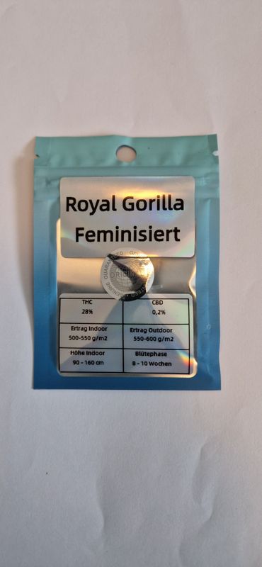 Souvenir Seeds Royal Gorilla zum Sammeln und Tauschen