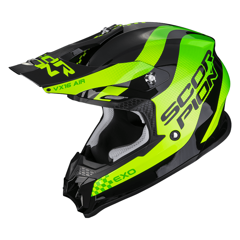 CASCO SCORPION VX 16 EVO AIR SOUL NEGRO VERDE
