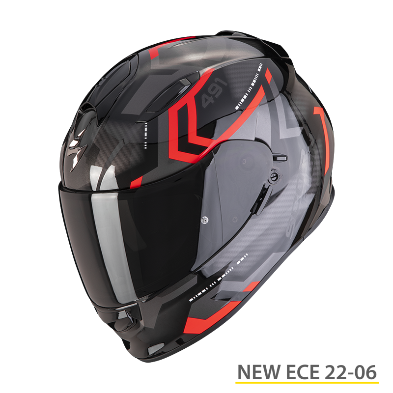 SCORPION EXO-491 SPIN NEGRO Y ROJO