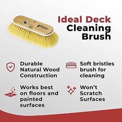 DECK BRUSH SOFT 10" (25CM)