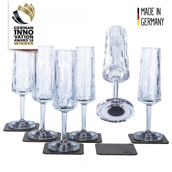 Magnetic Plastic Glass Champagne