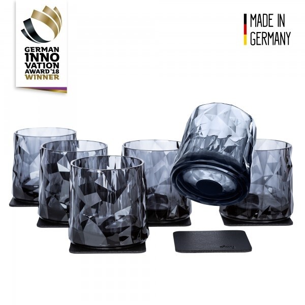 Magnetic Plastic Glasses Tumbler Grey