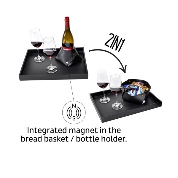 2 In 1 Magnetic Drink Holder And Breadbasket