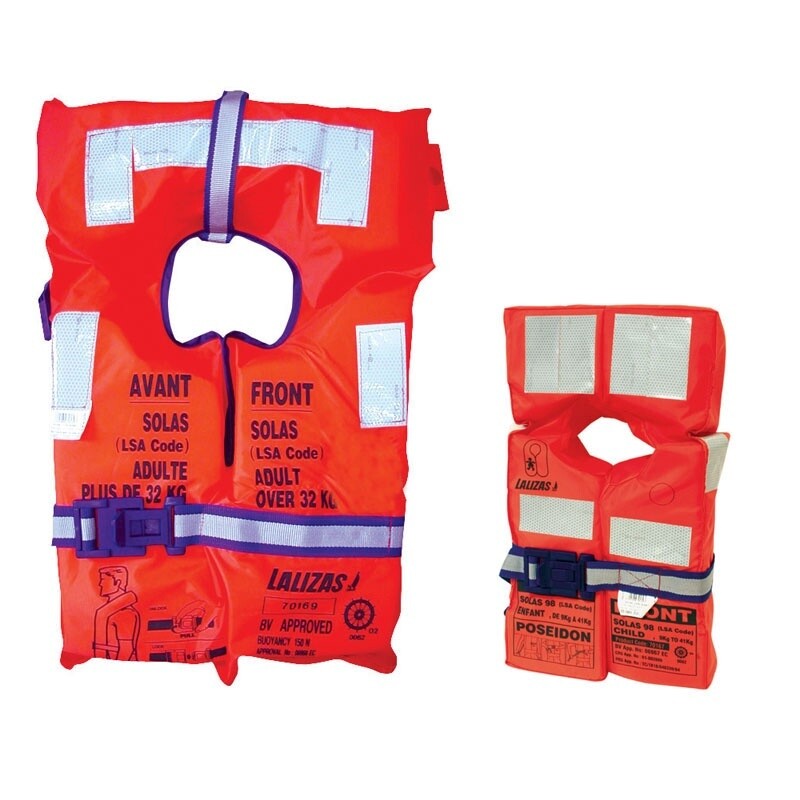 Lalizas Lifejacket, Solas, W/O Light