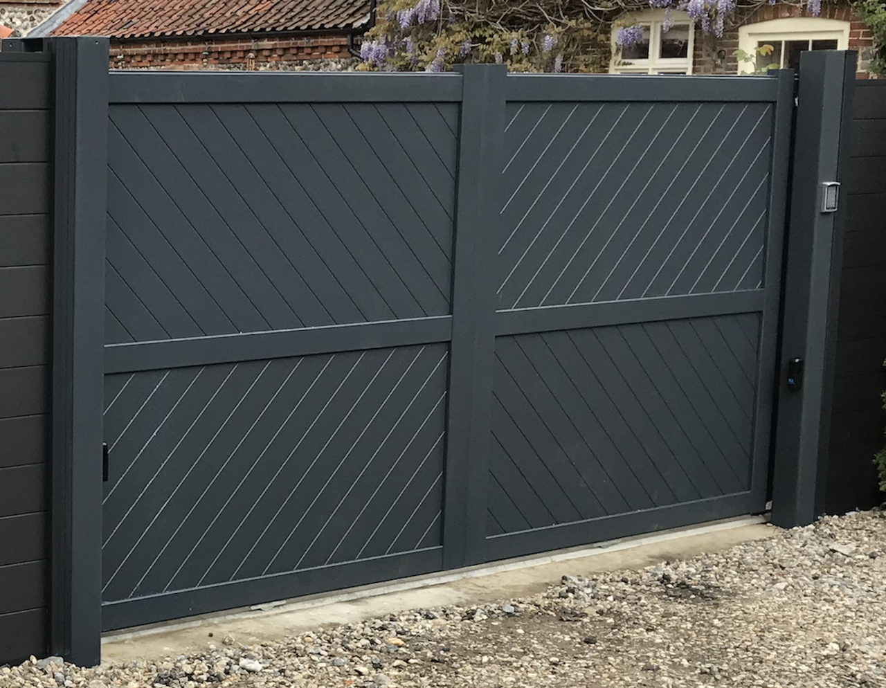 aluminium double gate flat top