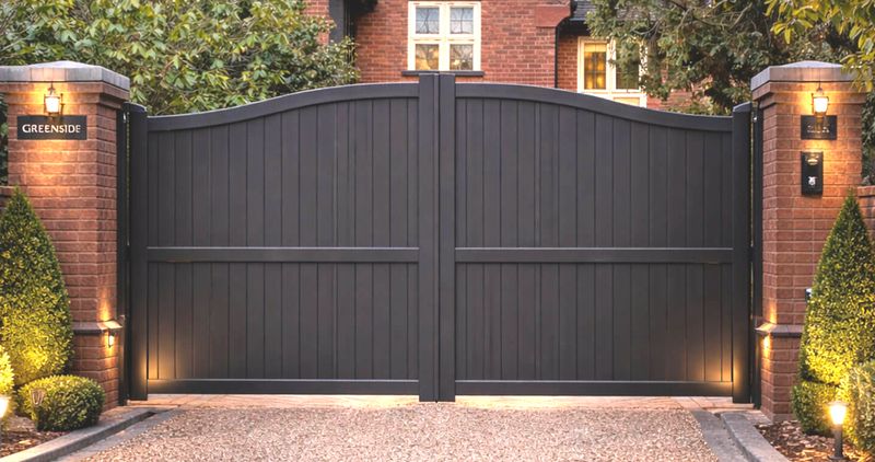 Aluminium Linlithgow double gate black