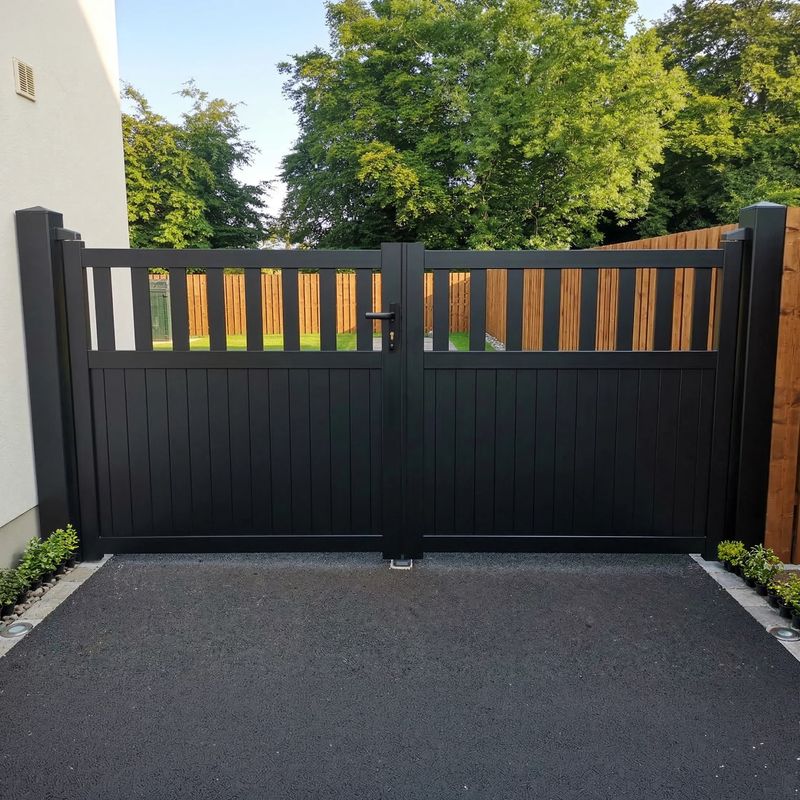 aluminium double gate flat top