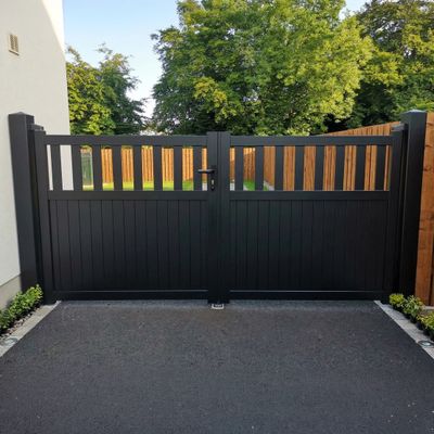 aluminium double gate flat top