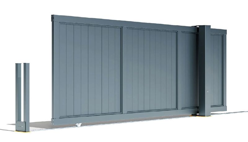 Sliding Gate Vertical Boarded