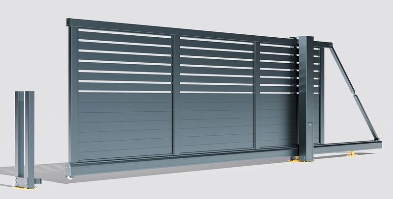 Cantilever Semi Boarded gate
