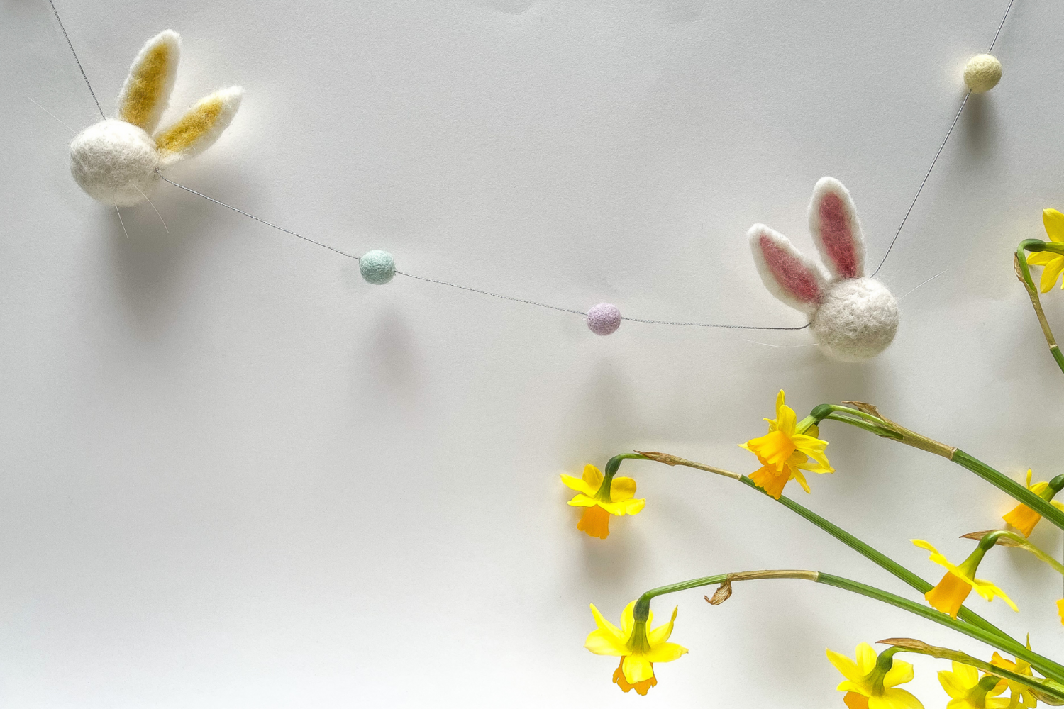 Wool Felt Bunny Bunting