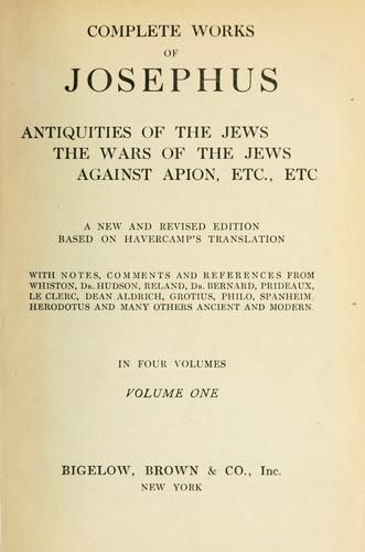 Antiquities of the Jews &amp; The Wars of the Jews - Josephus (1958)