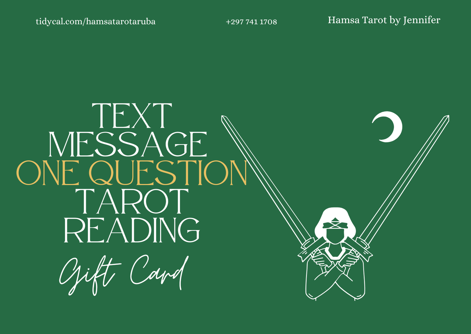 Text Message Tarot Reading Gift Card - 1 Question