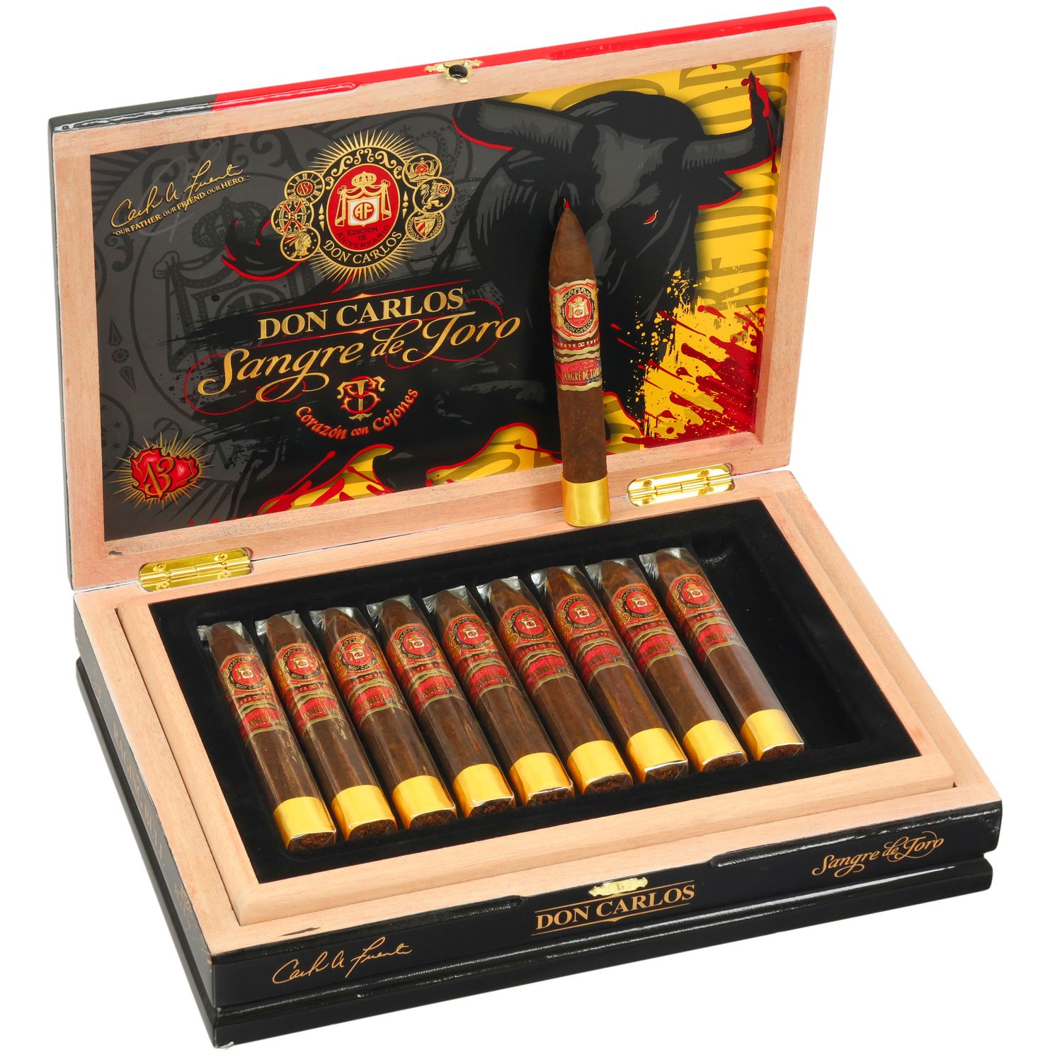 DON CARLOS SANGRE DE TORO RAGING BULL 55X5.7/8 20 CT BOX