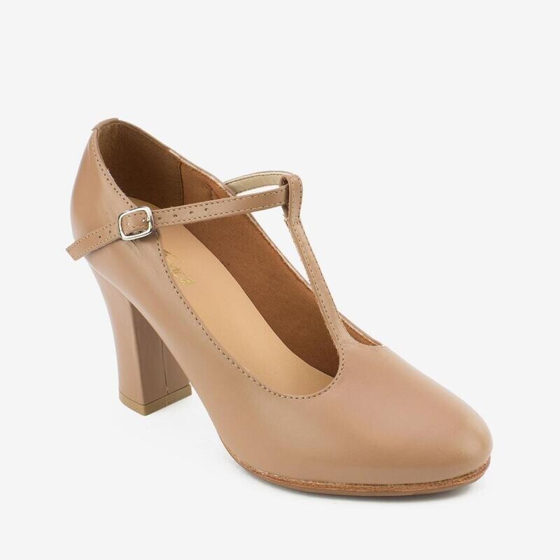 CH103 Character Shoes  3.0" Heel Leather