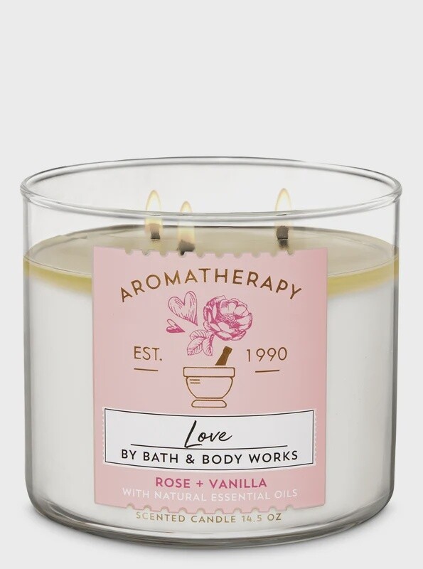 Aroma. Vanilla &amp; Rose Candle