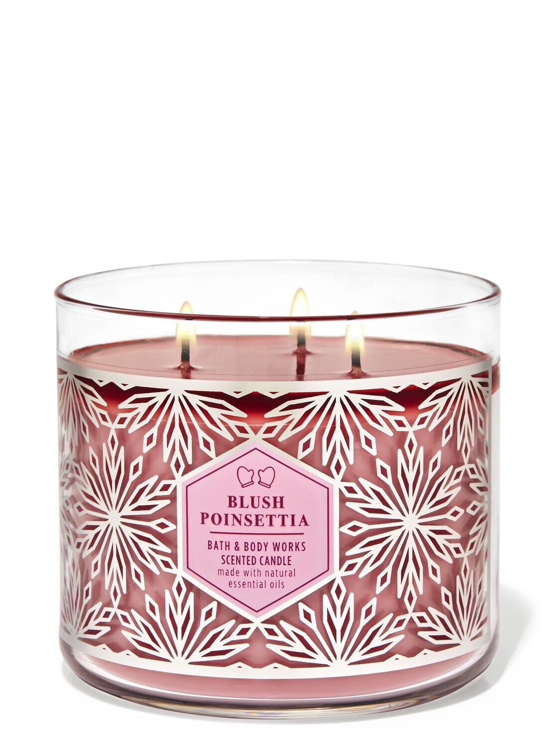 Blush Poinsettia Candle