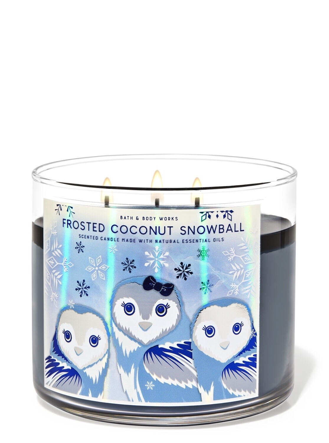 Frosted Coconut Snowball Candle