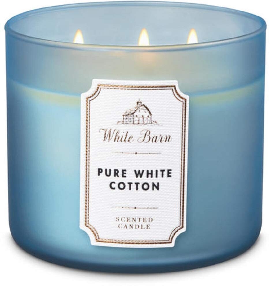 Pure White Cotton Candle