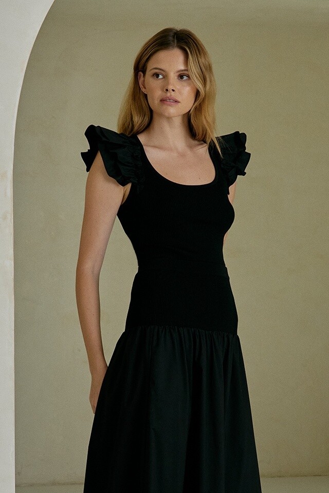 Mary kate flutter sleeve top