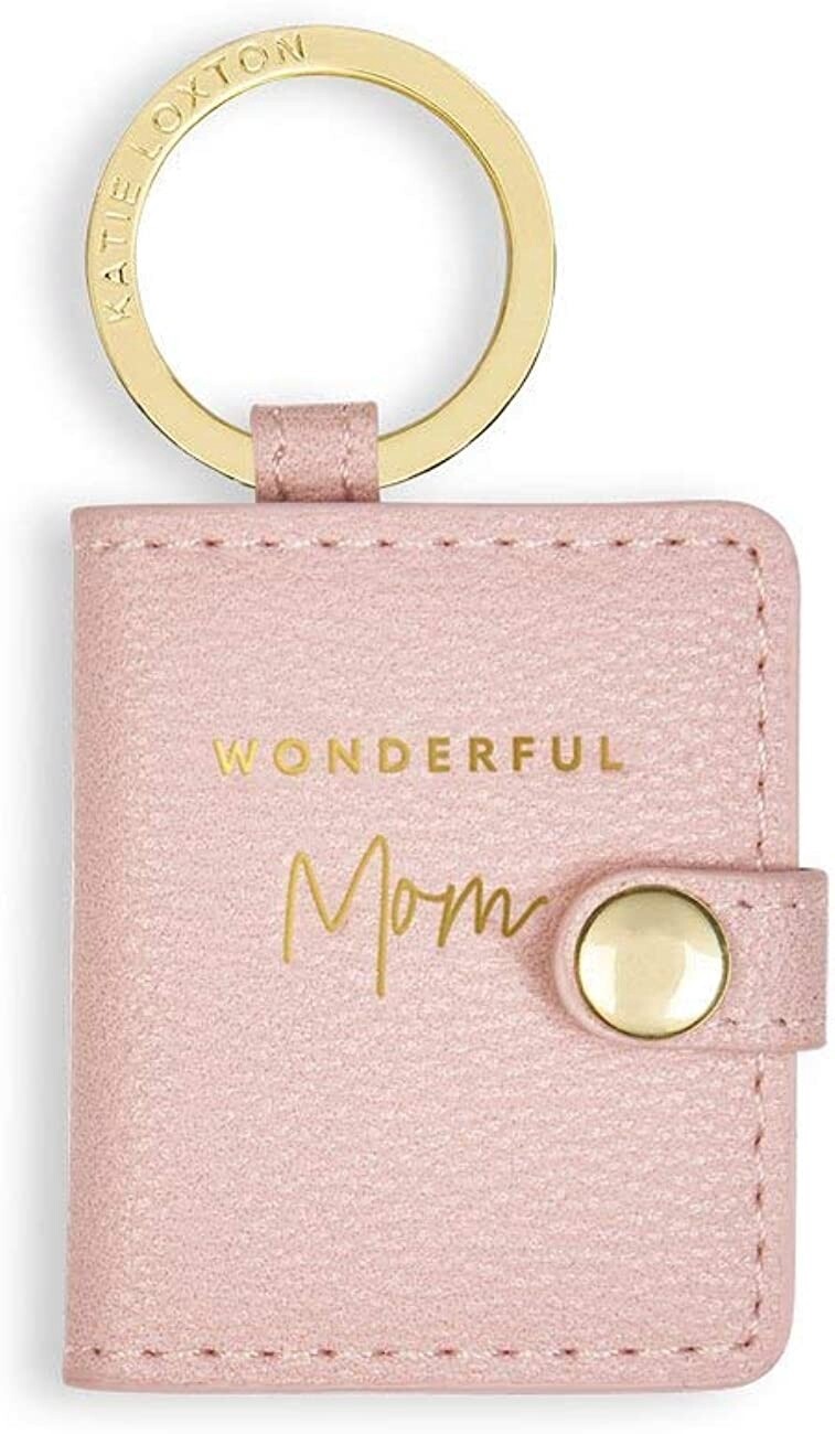 Beautifully Boxed Keyring "Wonderful Mom' in Blush
