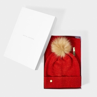 Boxed Knitted Hat and Scarf