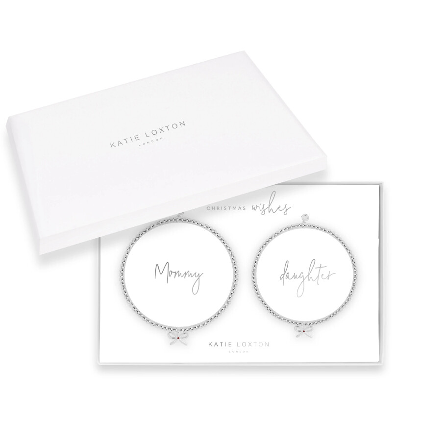 Bracelet Gift Set Christmas Wishes &quot;Mommy &amp; Daughter&quot;