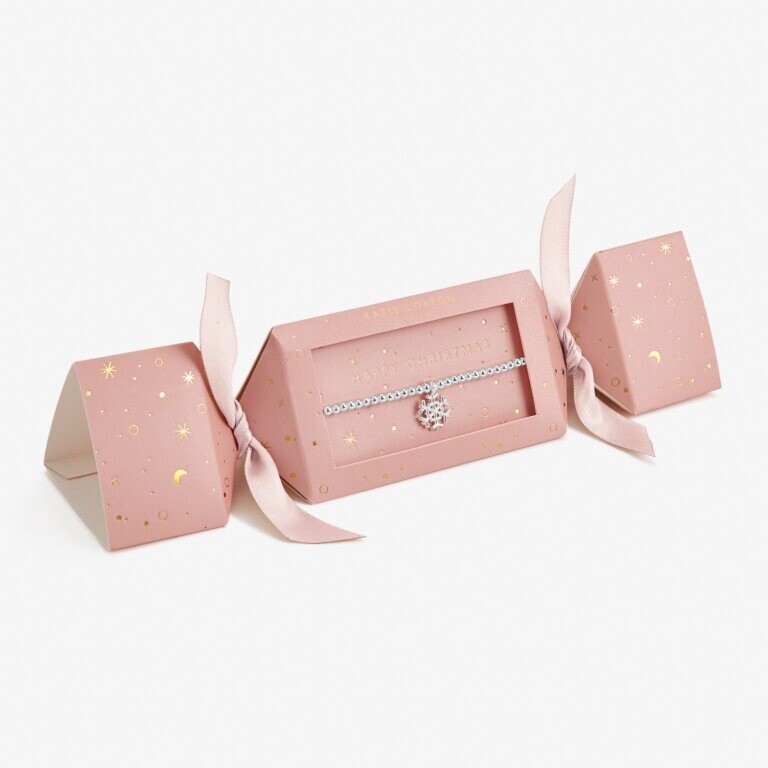 Children&#39;s Christmas Cracker &#39;Happy Christmas&#39; Bracelet