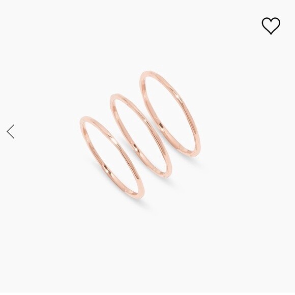 G Ring Set - Rose Gold / 6