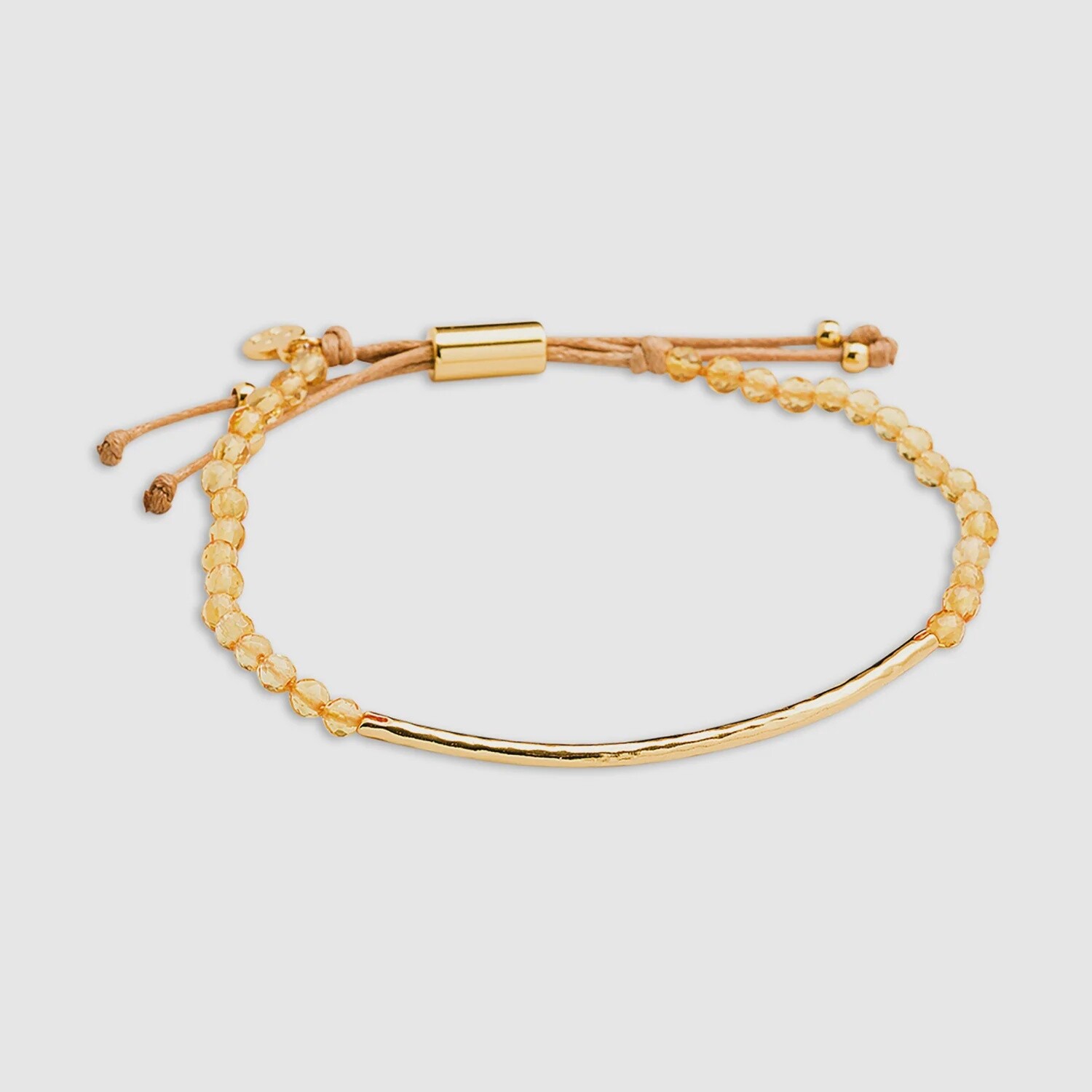 Power Gemstone Bracelet for Abundance - Gold / Citrine