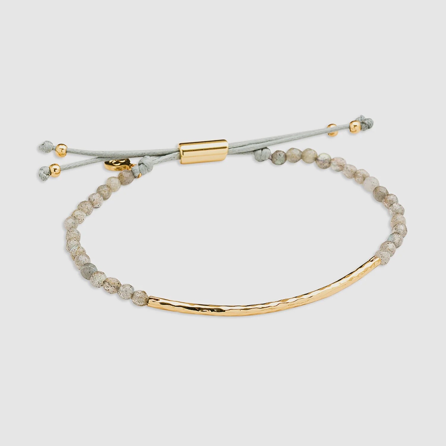 Power Gemstone Bracelet for Balance - Gold / Labradorite