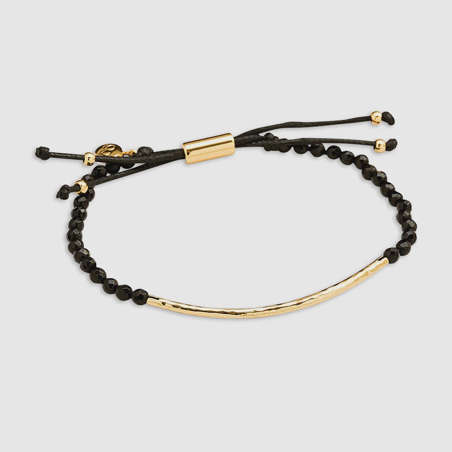 Power Gemstone Bracelet for Protection - Gold / Black Onyx