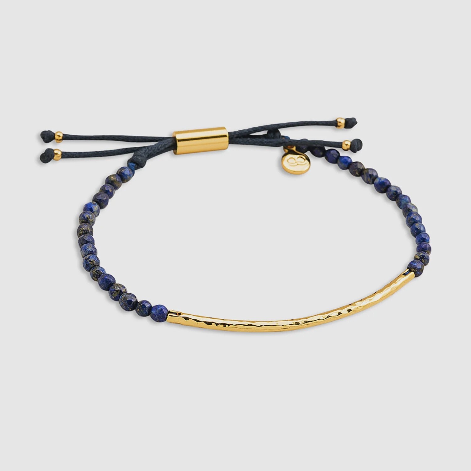 Power Gemstone Bracelet For Wisdom - Gold / Lapis