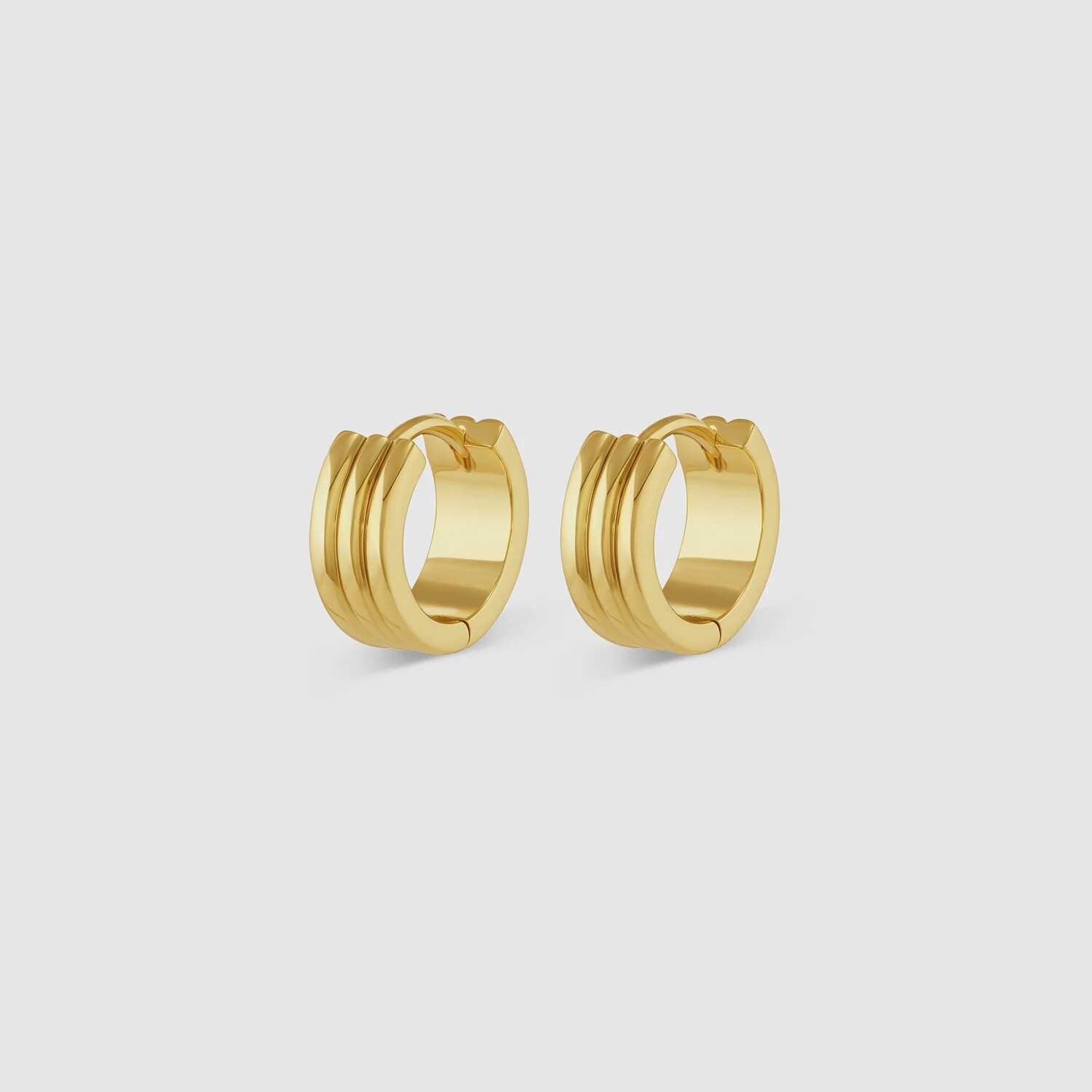 Reed Hoops - Gold Earrings