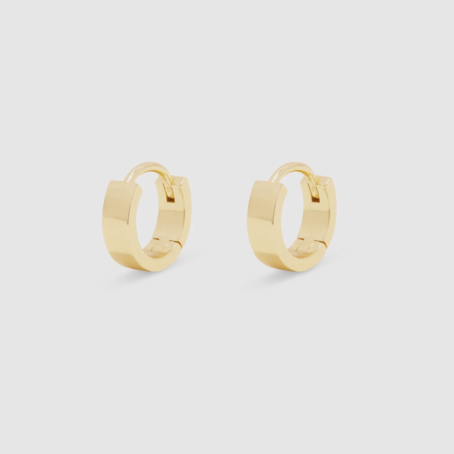 Rose Huggies - Gold Earrings