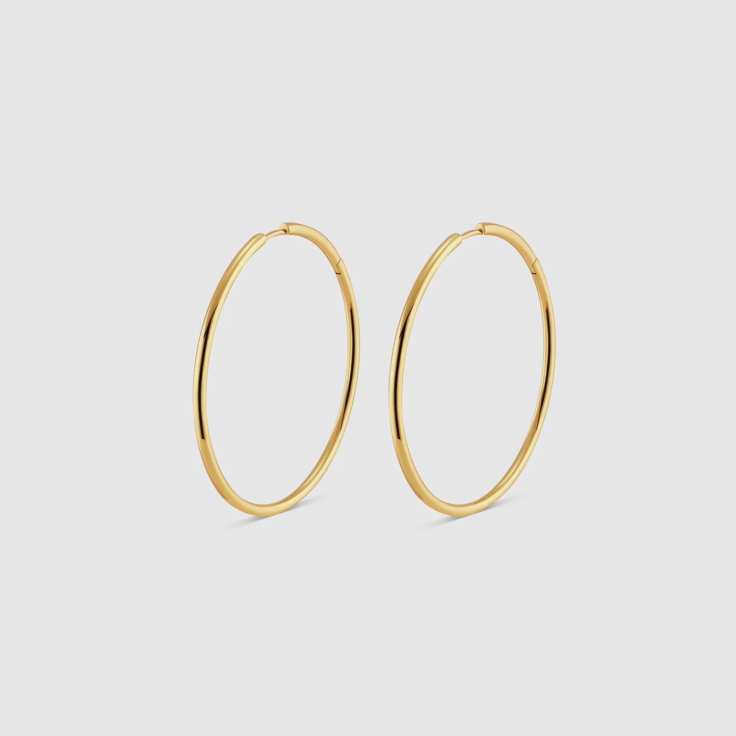 Sloane Statement Hoops - Gold Earrings