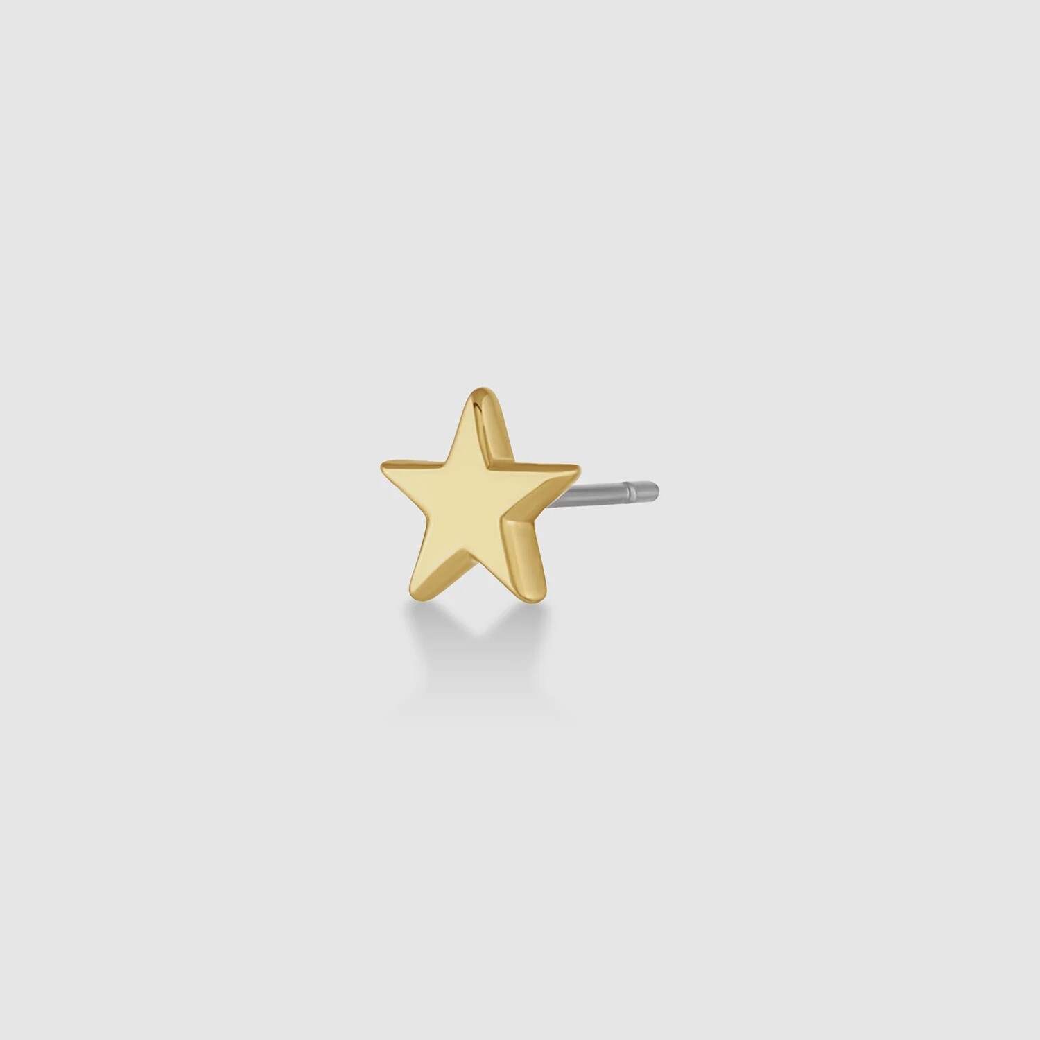 Star Charm Stud - Gold Earrings