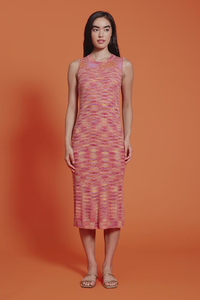 Ashton Knit Dress Red Multi