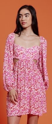 Blossom cut out dress