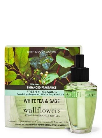 Wallflower double refill white tea &amp; sage