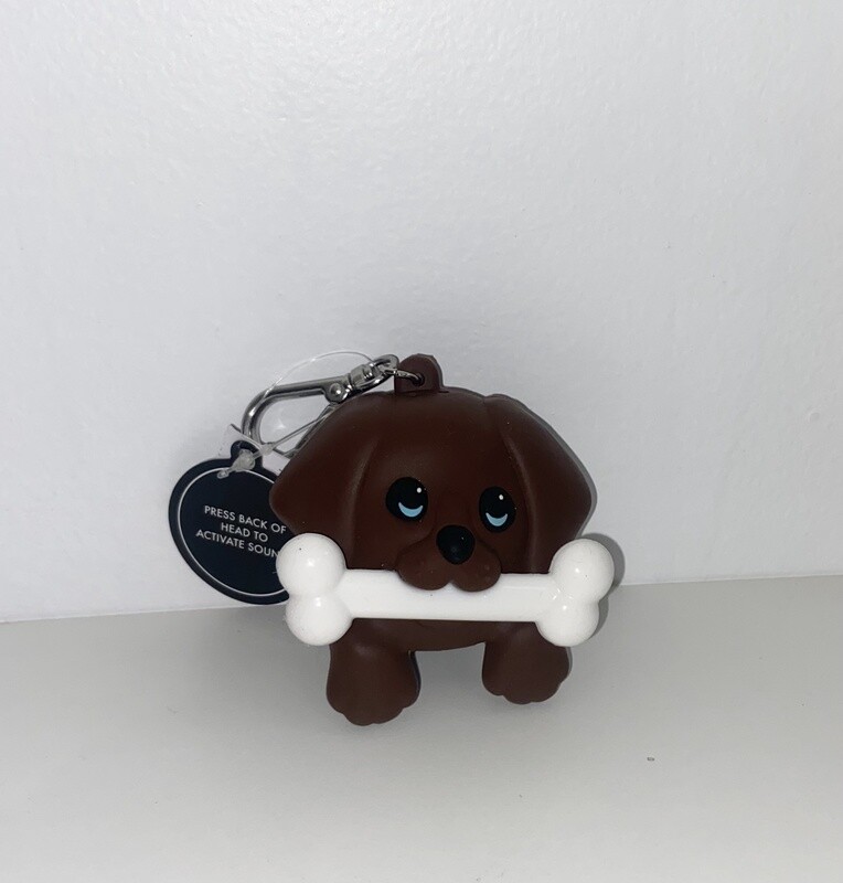 Fancy Sanitizer Holder Noise Making Dog