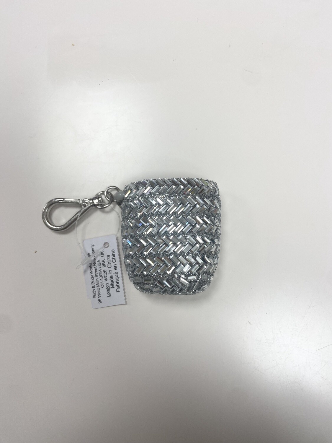 Fancy Sanitizer Holder Herringbone Gemstones