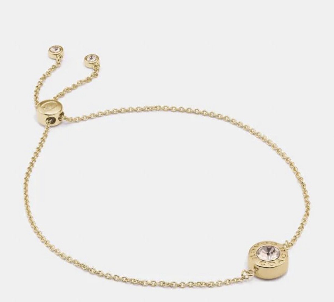 Open Circle Slider Bracelet - Gold