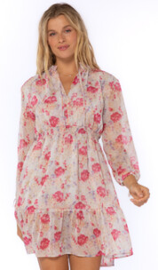 Elizabeth Pink blooming floralÂ Dress