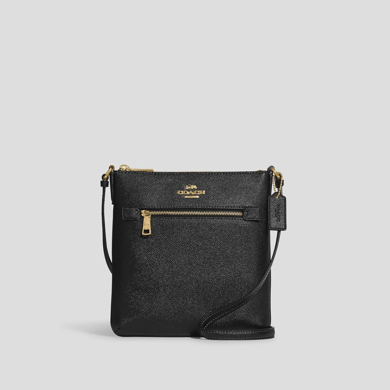 Mini Rowan File Bag In Signature Canvas, Color: Gold/Black