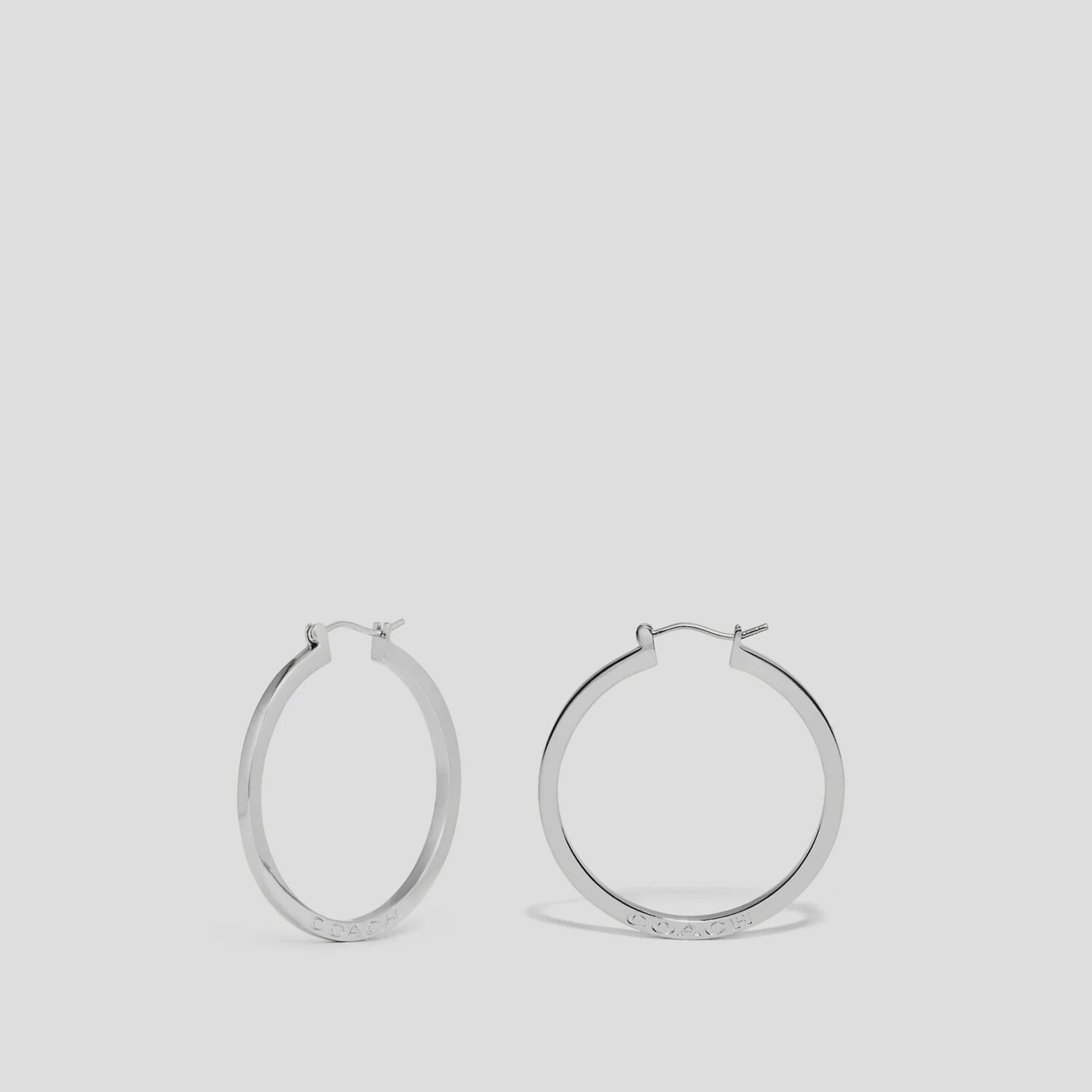 SILVER HOOP EARRINGS