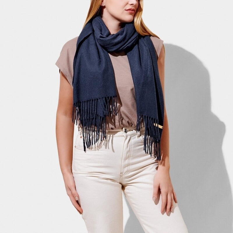 Blanket Scarf, Color: Navy